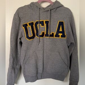 UCLA Gray Pullover Hoodie with Navy & Gold Applique